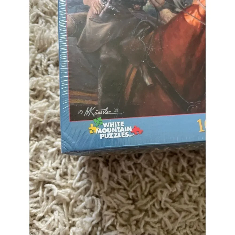 White mountain Model Partnership 1000 piece puzzle, Mort Kunstler art, New Seale